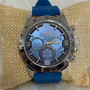 Atlas For Men Blue Dial Chronograph Watch